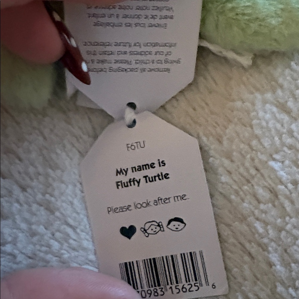 NWT Green Fluffy Turtle Jelly Cat - Picture 3 of 11